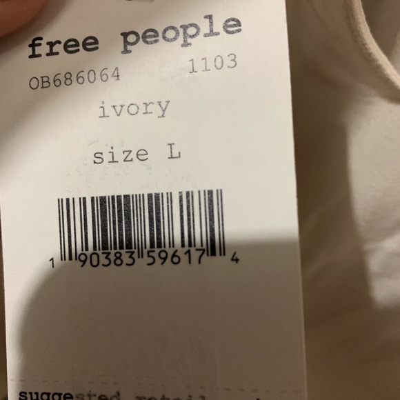 XS Free People Gemma Dress/Tunic in Ivory - Picture 7 of 7